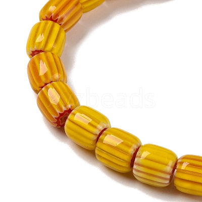 Handmade Lampwork Chevron Beads Strands LAMP-K041-01B-10-1