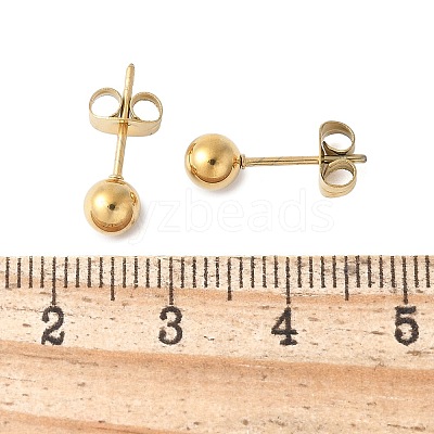304 Stainless Steel Stud Earrings for Women EJEW-E603-06A-G-1
