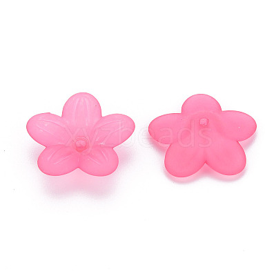 Frosted Acrylic Bead Caps MACR-S371-08A-1