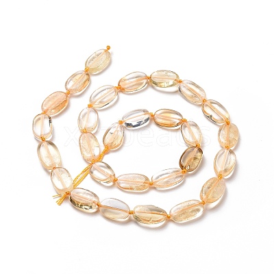 Heated Natural Citrine Beads Strands G-P478-02-1