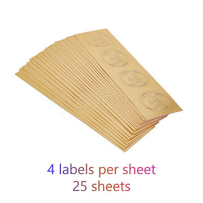 Self Adhesive Gold Foil Embossed Stickers DIY-WH0211-054-1