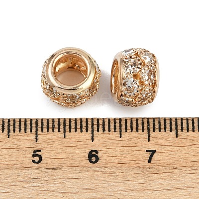 Brass Rhinestone Beads KK-U071-01KCG-1
