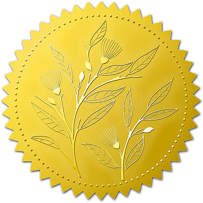 Self Adhesive Gold Foil Embossed Stickers DIY-WH0211-178-1