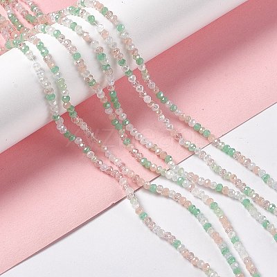 Electroplate Glass Beads Strands EGLA-S192-001A-B13-1