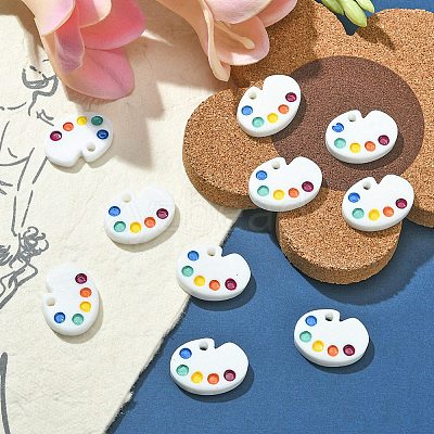 Opaque Resin Pendants CRES-YW0001-09-1