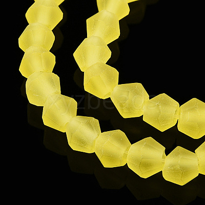 Imitate Austrian Crystal Frosted Glass Beads Strands GLAA-F029-TM2mm-B21-1