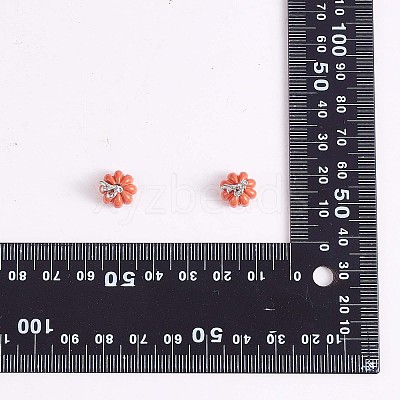 30 Pieces Pumpkin Charms Pendants Thanksgiving Pumpkin Charms Alloy Enamel Charm for Jewelry Necklace Bracelet Earring Making Crafts JX294A-1
