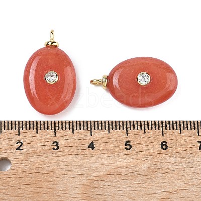 Dyed Natural White Jade  Pendants KK-C251-01B-01-1