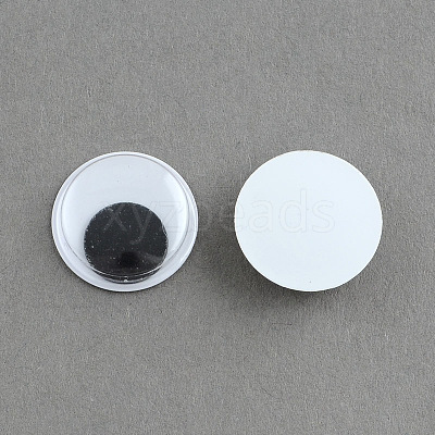 Black & White Large Wiggle Googly Eyes Cabochons DIY Scrapbooking Crafts Toy Accessories KY-S002-40mm-1