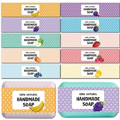 100Pcs 10 Style Rectangle Soap Paper Tag DIY-WH20027-008-1