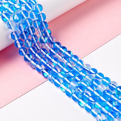 Synthetic Moonstone Beads Strands G-E573-02B-05-1