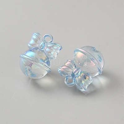 Transparent UV Plating Acrylic Pendants TACR-TAC0001-10-1
