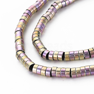 Electroplate Non-magnetic Synthetic Hematite Beads Strands G-T061-141E-1