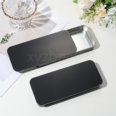 2Pcs Slide Top Tinplate Trinket Storage Boxes CON-SP0001-22A-02-1