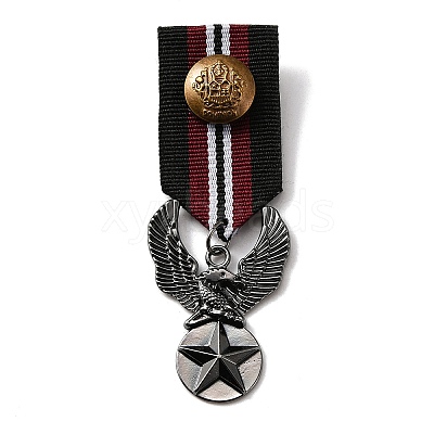 Retro British Preppy Style Alloy with Iron Pendant Lapel Pins FIND-WH0120-33E-1