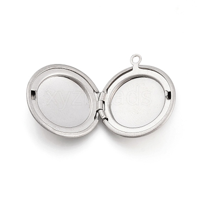 Non-Tarnish 316 Stainless Steel Blank Stamping Tag Locket Pendants STAS-K192-13P-1