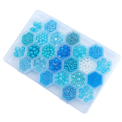DIY 24 Style Acrylic & Resin Beads Jewelry Making Finding Kit DIY-NB0012-01A-1