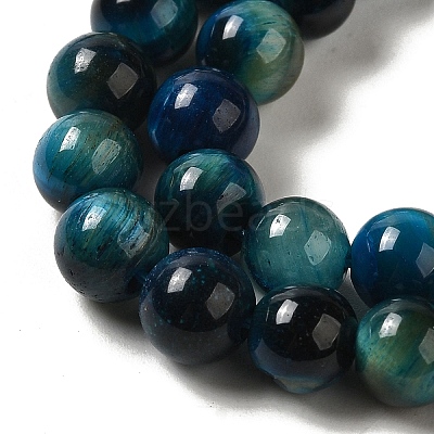 Grade AB+ Dyed Natural Tiger Eye Beads Strands G-G102-A02-02-1