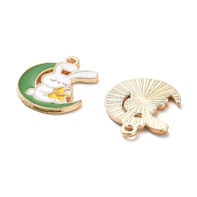 Alloy Enamel Pendants ENAM-N054-90G-1