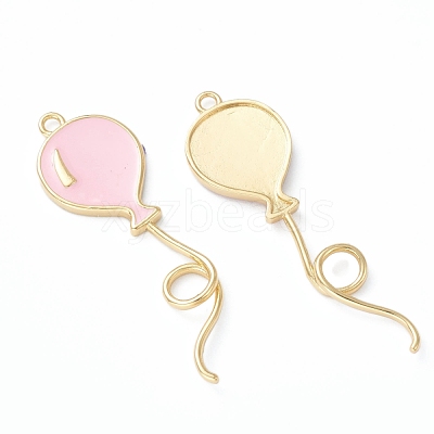 Brass Enamel Pendants KK-B030-14G-1
