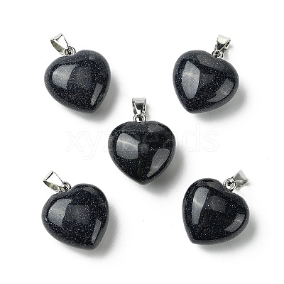 Synthetic Blue Goldstone Pendants G-F820-10A-32-1