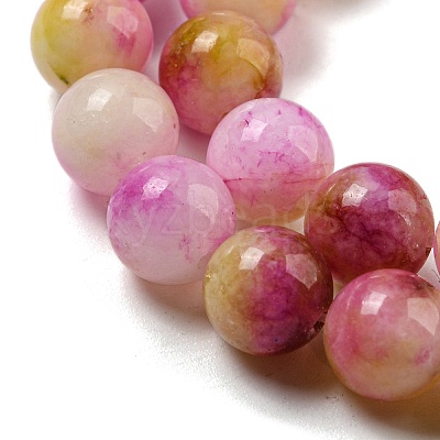 Natural Dyed Yellow Jade Beads Strands G-Q160-A01-01-1