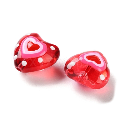 Transparent Glass Enamel Beads LAMP-S068-04B-1