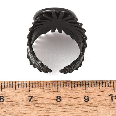 V-Shaped 304 Stainless Steel Cuff Ring Components SA-CBAC0DF-01D-EB-1