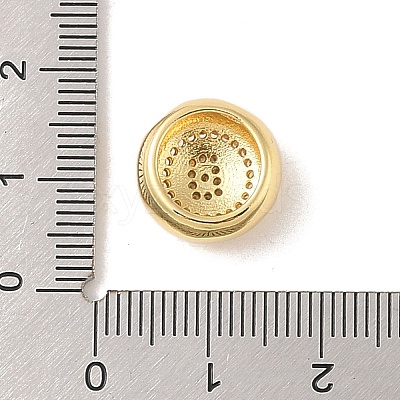 Rack Plating Brass & Cubic Zirconia Pendants KK-Z047-07G-B-RS-1