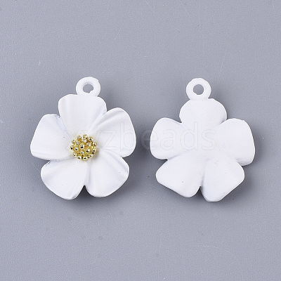 Spray Painted Alloy Pendants PALLOY-N0147-03E-1