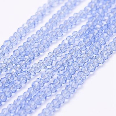 Transparent Glass Beads Strands X-EGLA-K010-A04-1