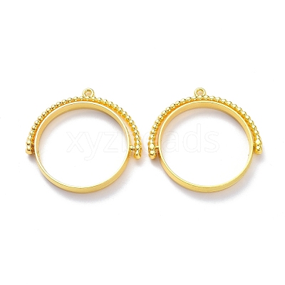 Alloy Open Back Bezel Pendants PALLOY-Z003-12G-1