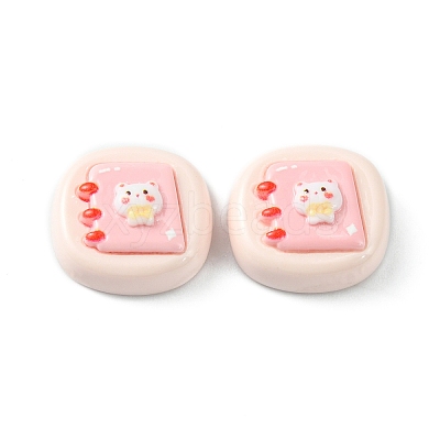 Opaque Cute Cartoon Resin Cabochons CRES-O006-06C-1