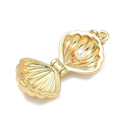 Openable Brass Pendants KK-K417-14G-1