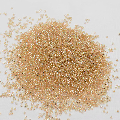 8/0 Transparent Glass Round Seed Beads SEED-J010-F8-L36-1
