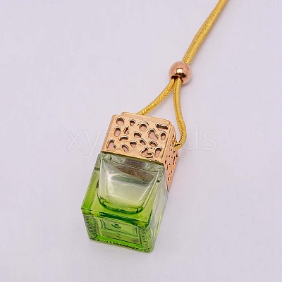 Car Hanging Air Freshener Glass Bottles DJEW-WH0008-10C-1