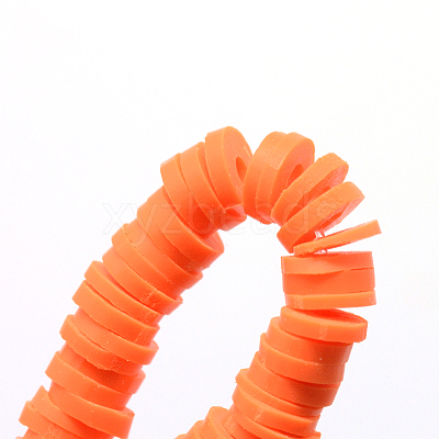 Handmade Polymer Clay Beads X-CLAY-R067-6.0mm-12-1