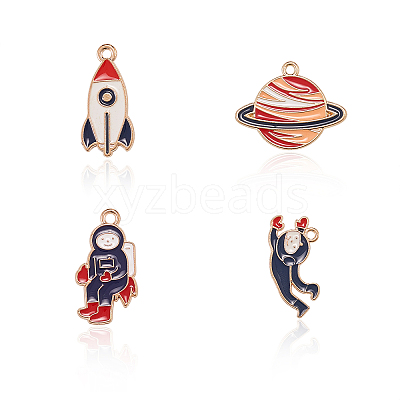 Alloy Enamel Big Pendants ENAM-CJ0001-06-1