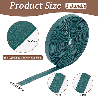 5M Folding PU Leather Flat Cord OCOR-WH20012-14B-09-1