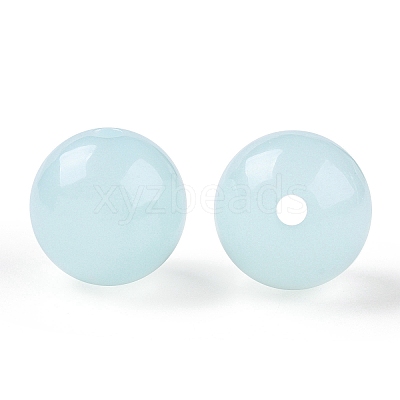 Opaque Acrylic Beads OACR-H038-09-04-1