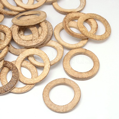 Wood Jewelry Findings Coconut Linking Rings COCO-O006A-04-1