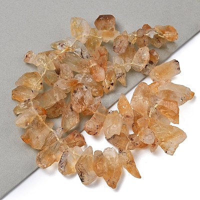 Heated Natural Citrine Beads Strands G-L650-J01-01-1