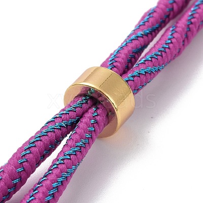 Nylon Cord Silder Bracelets MAK-C003-01G-1