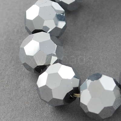 Electroplate Glass Bead Strands EGLA-R042-8mm-06-1