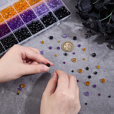 1590Pcs Transparent Acrylic Beads TACR-PH0001-90B-1