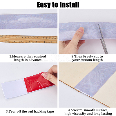 Self-Adhesive PVC Floor Door Flat Transition Strips DIY-WH20031-052A-1