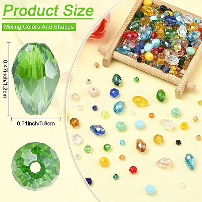 18 Strands 18 Styles Glass Beads Strands GLAA-YW0005-53A-1