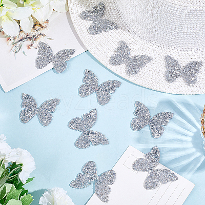 Resin Rhinestone Hotfix Rhinestone Iron on/Sew on Cloth Patches DIY-WH20063-030G-1