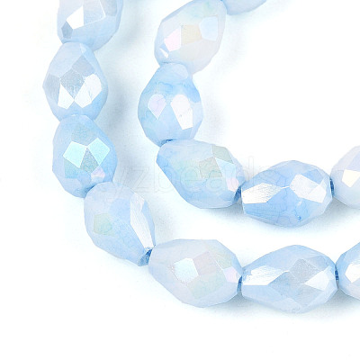 Anti-Tarnish Electroplate Glass Beads Strands GLAA-T025-13A-01-1