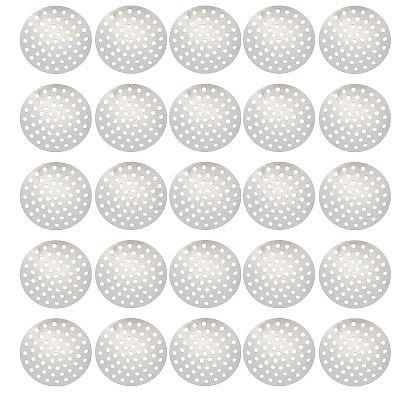 Brass Finger Ring/Brooch Sieve Findings KK-SC0002-65-1